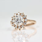 Diamond Halo Engagement Ring