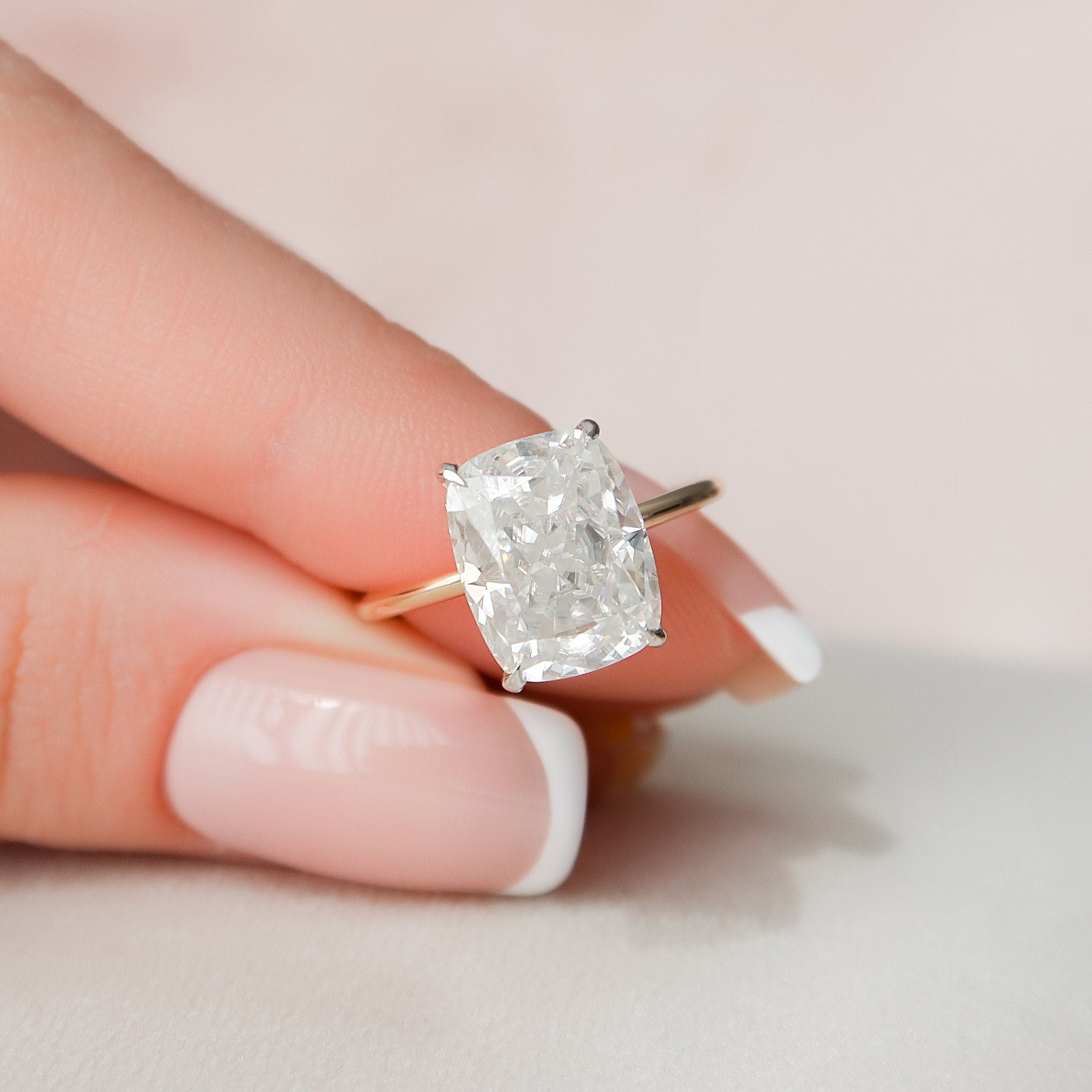 Hidden Halo Ring for Women