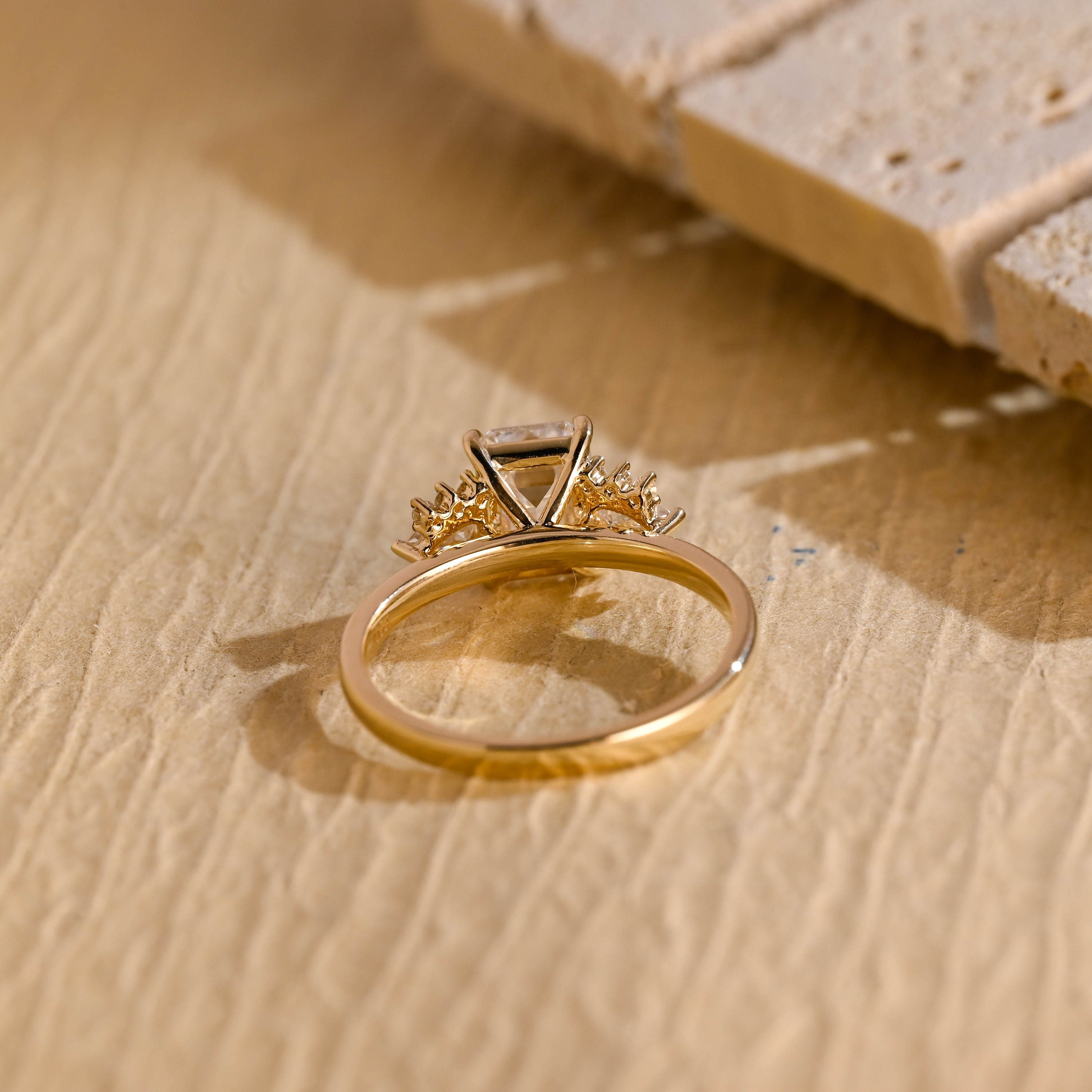 Halo Style Moissanite Ring