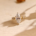 Marquise Cluster Engagement Ring