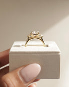 Elongated Cushion Moissanite Ring