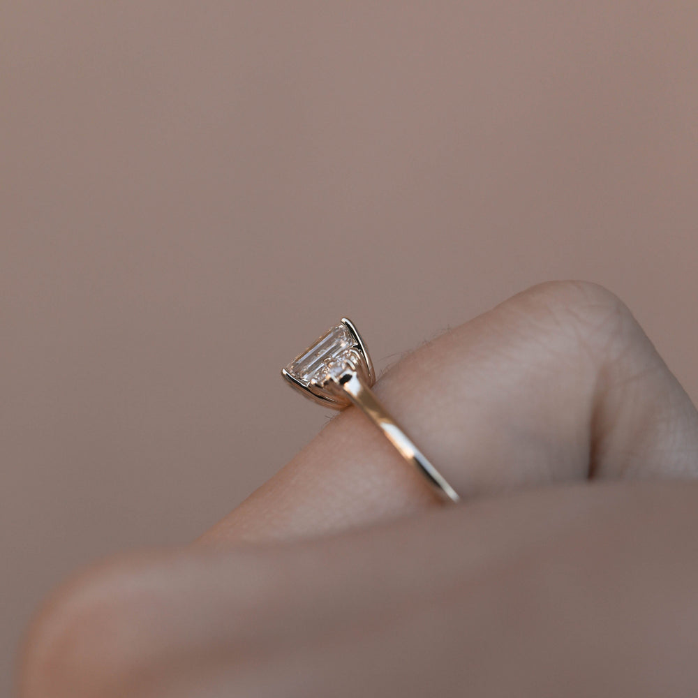 Emerald Cut Bridal Ring