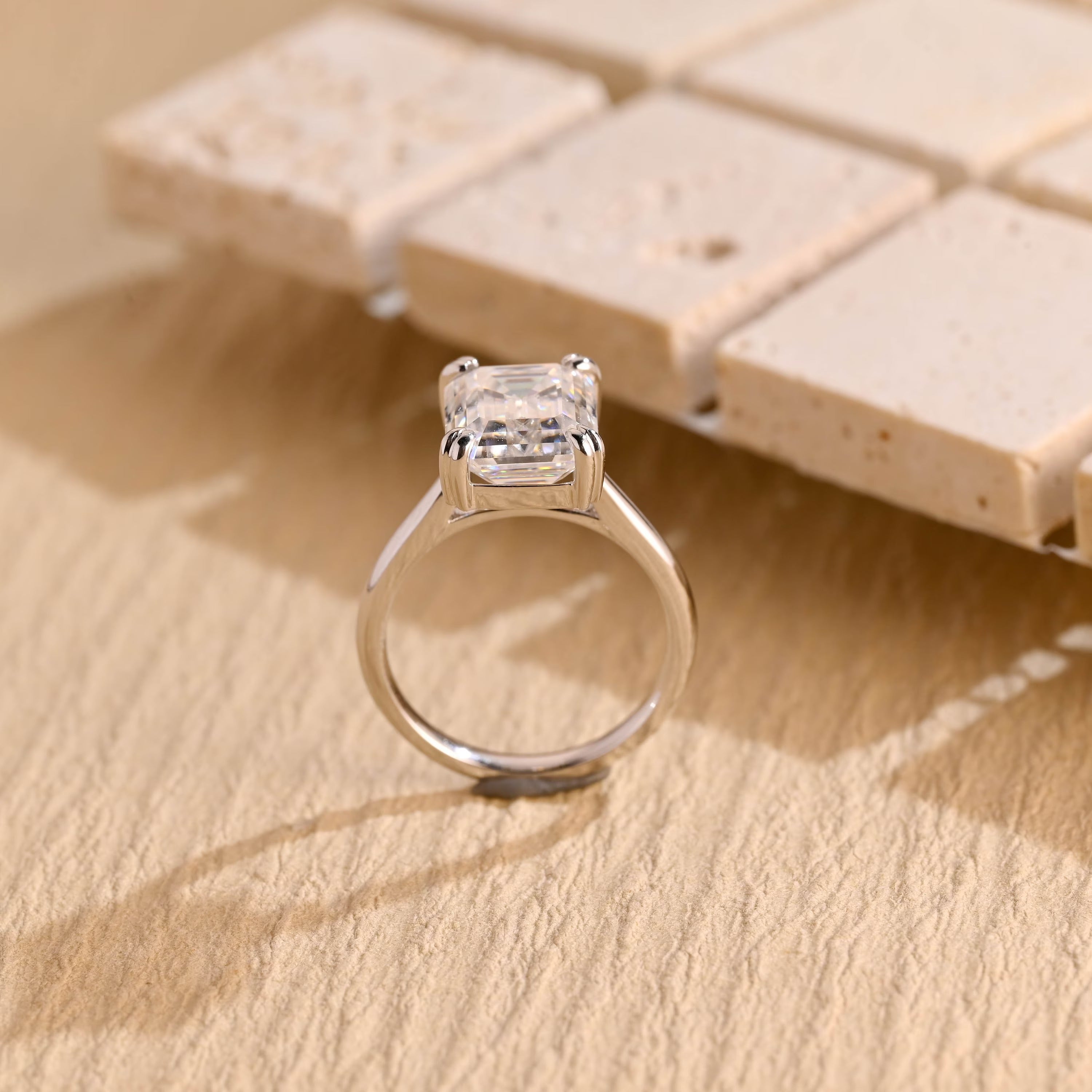 Luxury Moissanite Engagement Ring