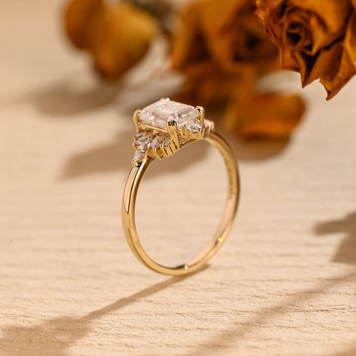 Moissanite Diamond Engagement Ring
