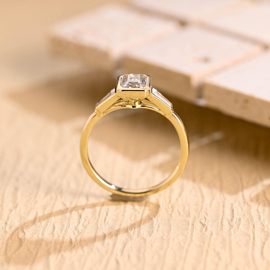 Diamond Accent Moissanite Ring