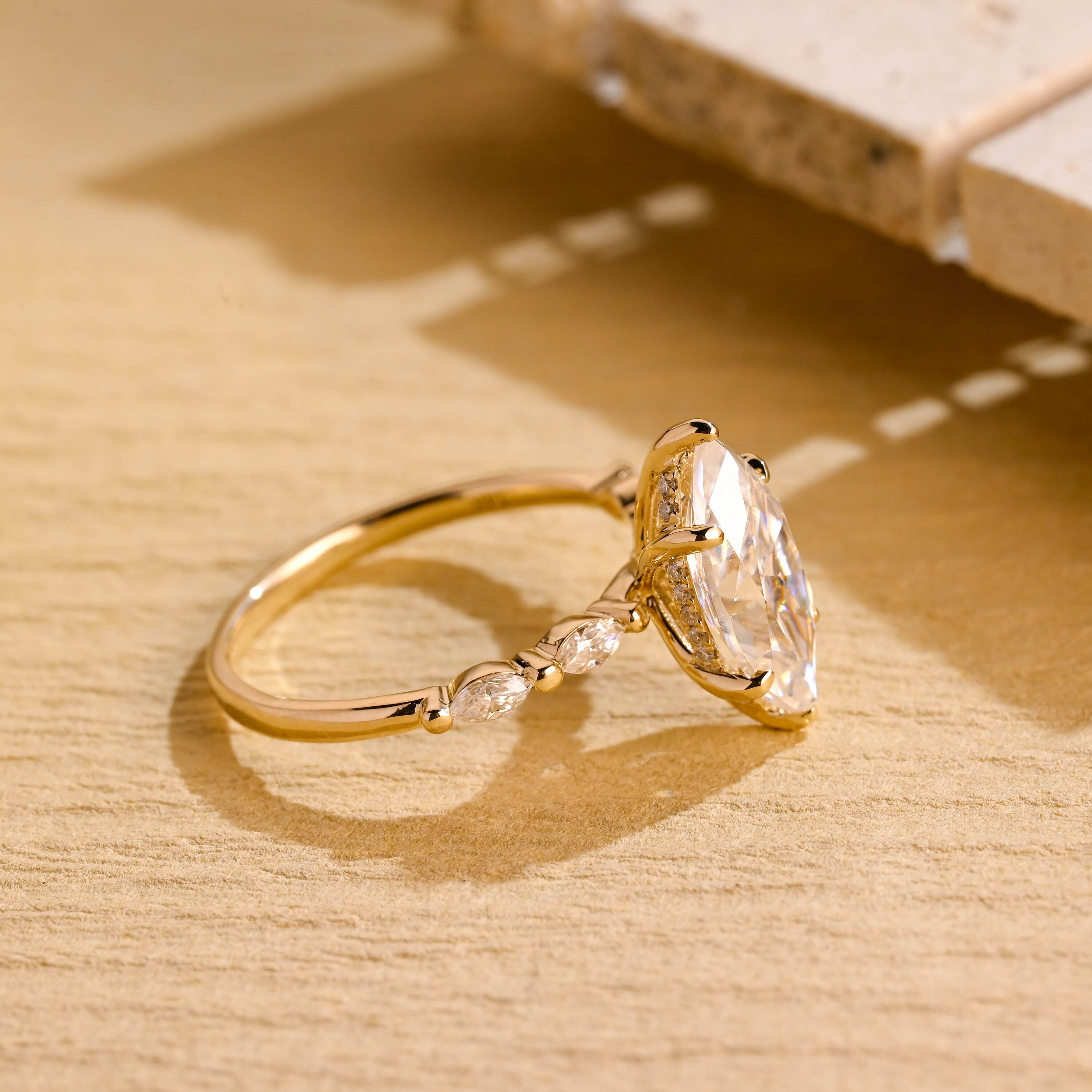 Moissanite Diamond Engagement Ring