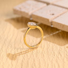 Marquise Shaped Moissanite Ring