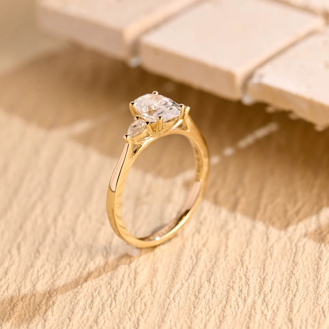 Moissanite Diamond Engagement Ring