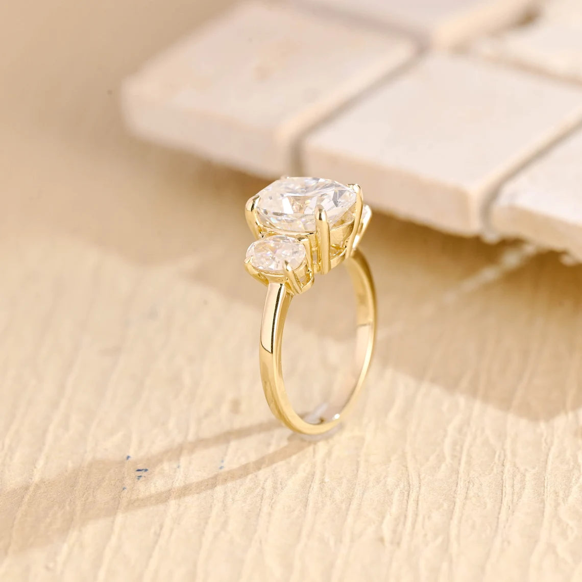 Diamond Side Stone Ring