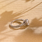 Oval Moissanite Engagement Ring