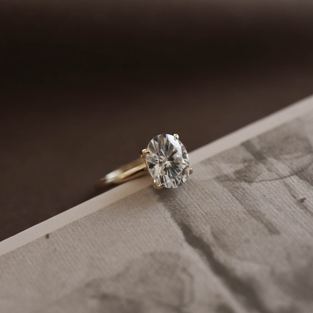 Solitaire Moissanite Ring