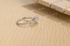 Pear Cut Moissanite Ring