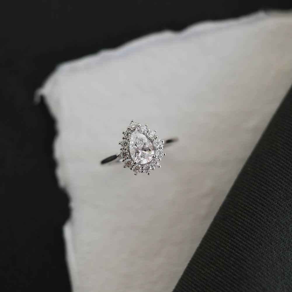 Pear Bridal Ring