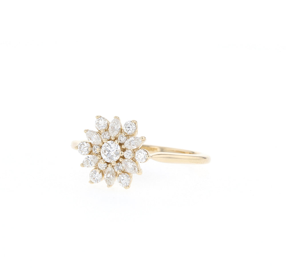 Round Center Stone Ring