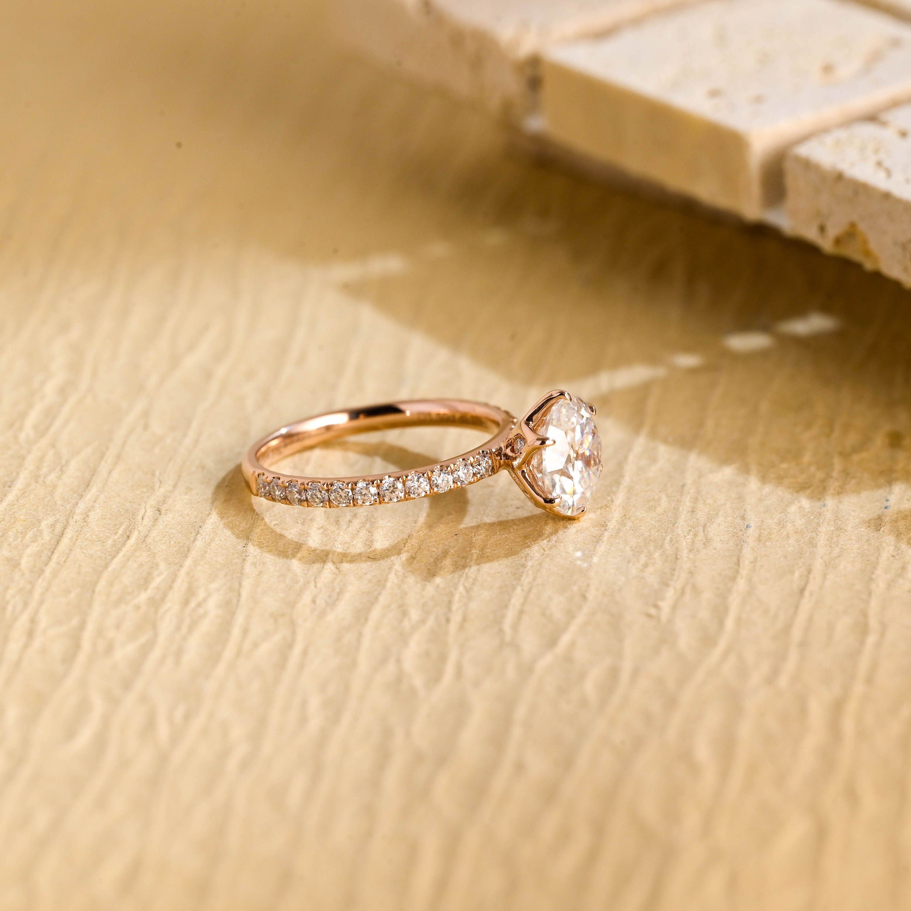 Luxury Moissanite Engagement Ring