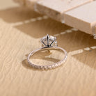 Best Round Hidden Halo Moissanite Ring