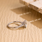 Round Cut Moissanite Engagement Ring