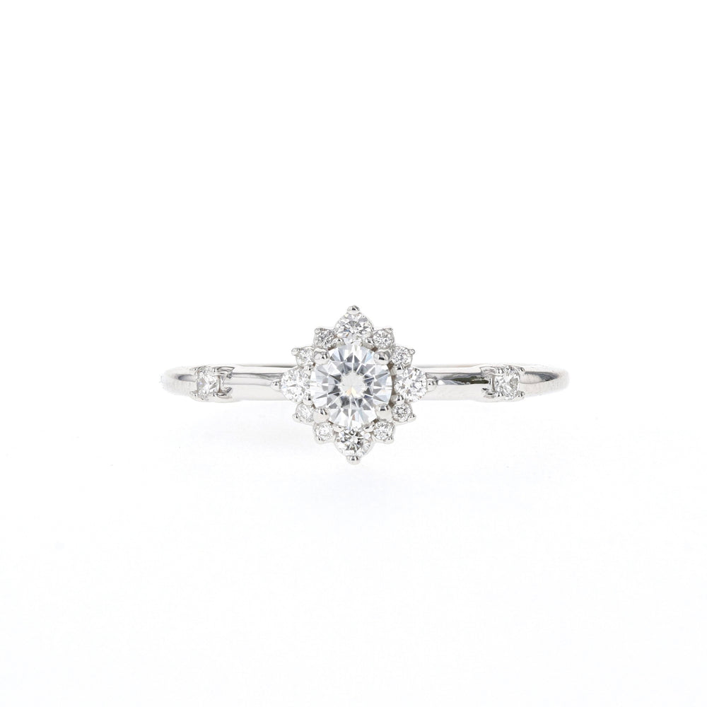 Handcrafted Halo Ring