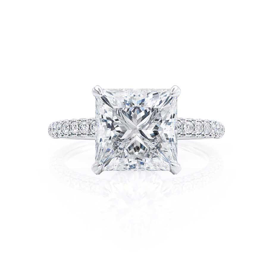 Princess Cut Moissanite Ring