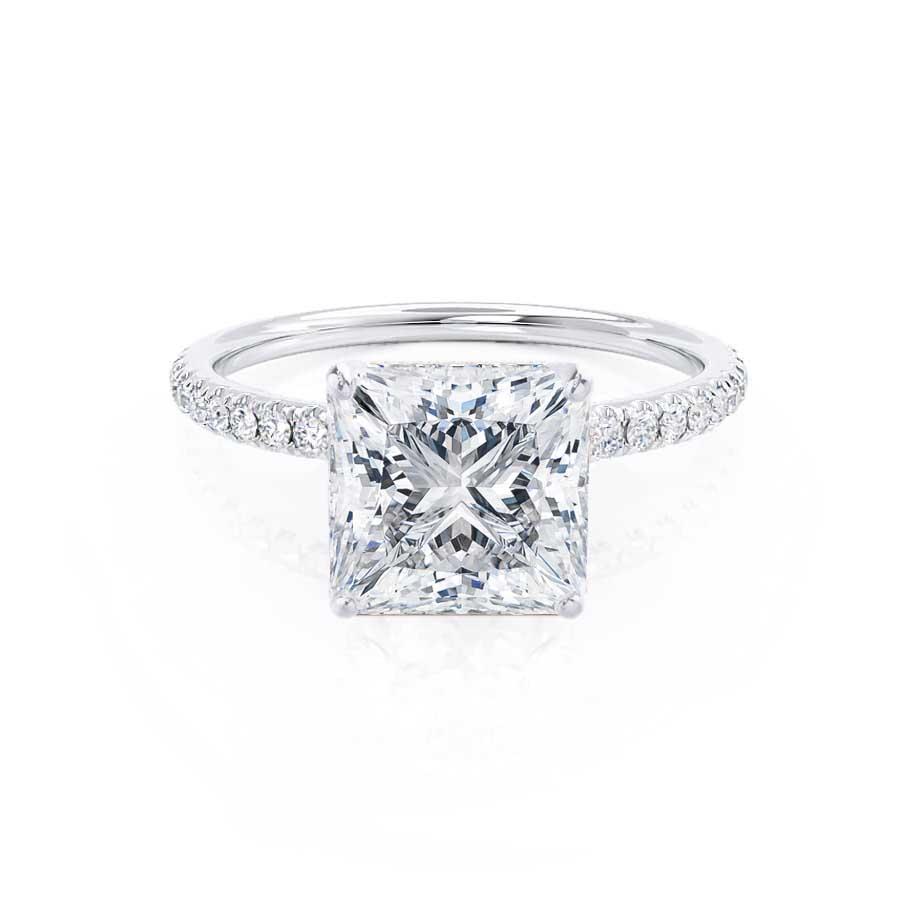 Princess Cut Moissanite Ring