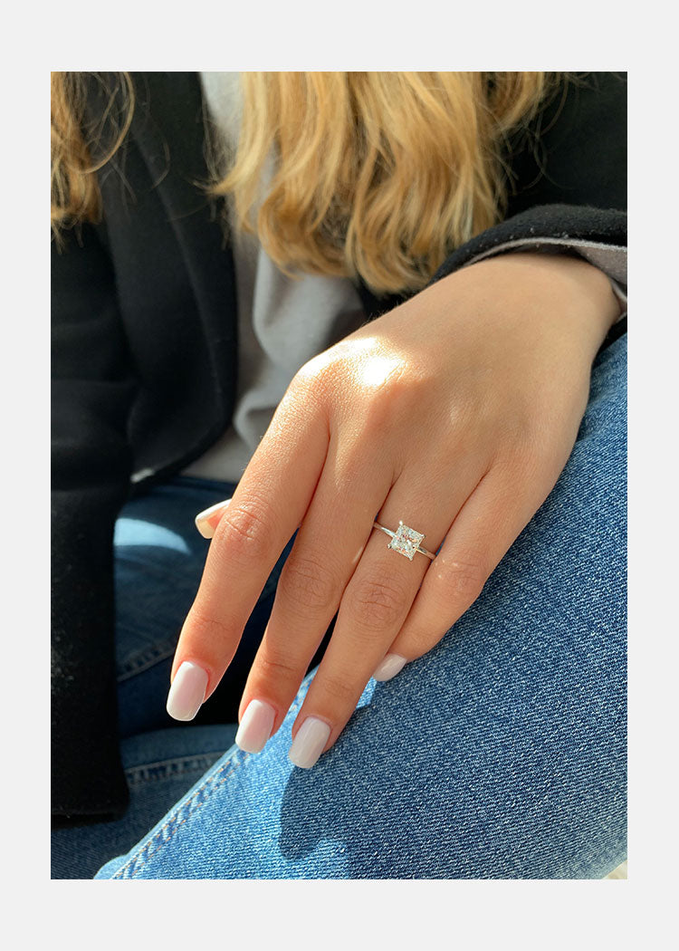 Princess Cut Proposal Ring