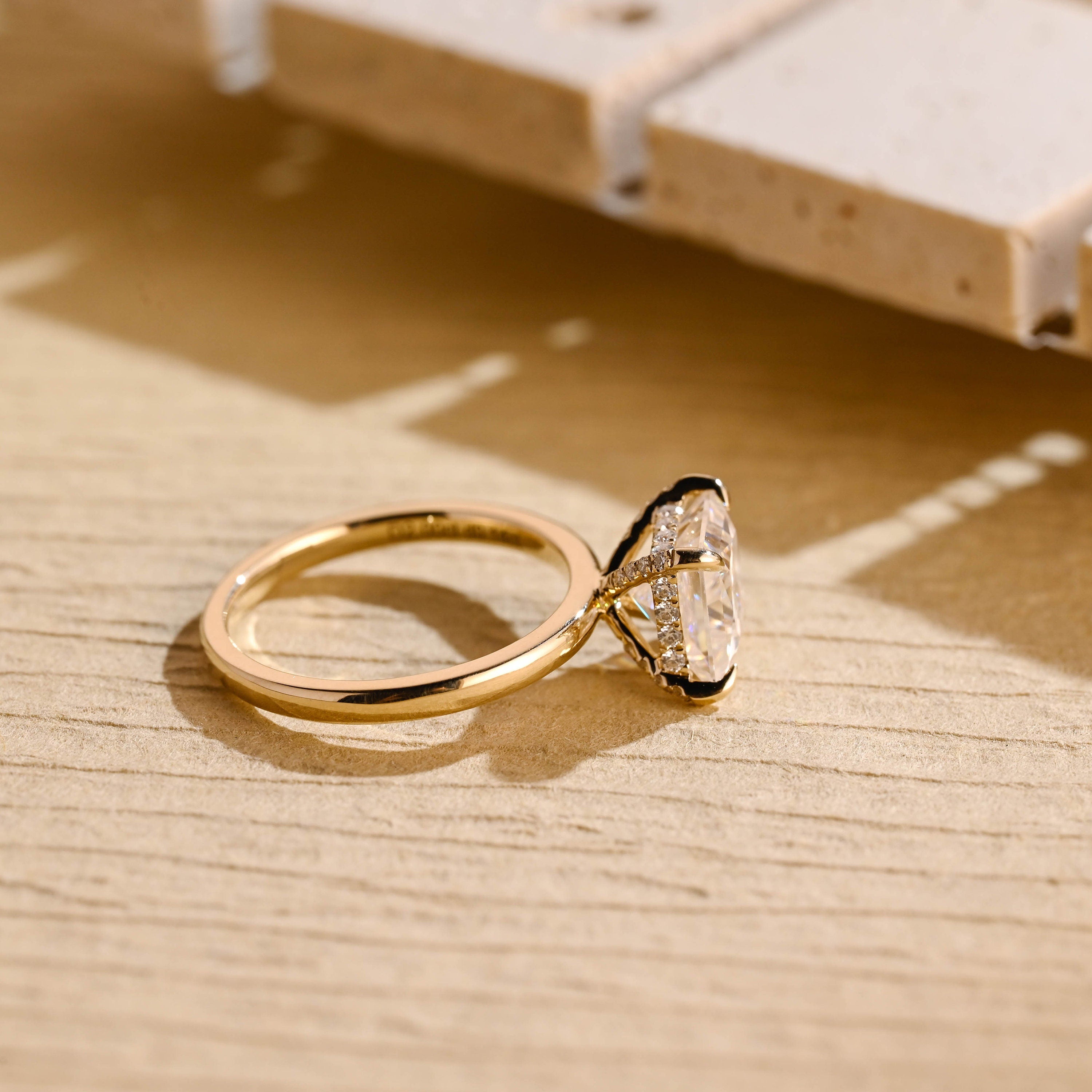 Luxury Moissanite Engagement Ring