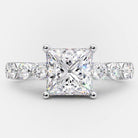 Bubble Pave Moissanite Ring