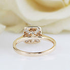 Princess Halo Engagement Ring