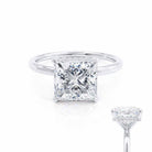 Hidden Halo Moissanite Ring