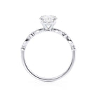 Pave Band Moissanite Ring