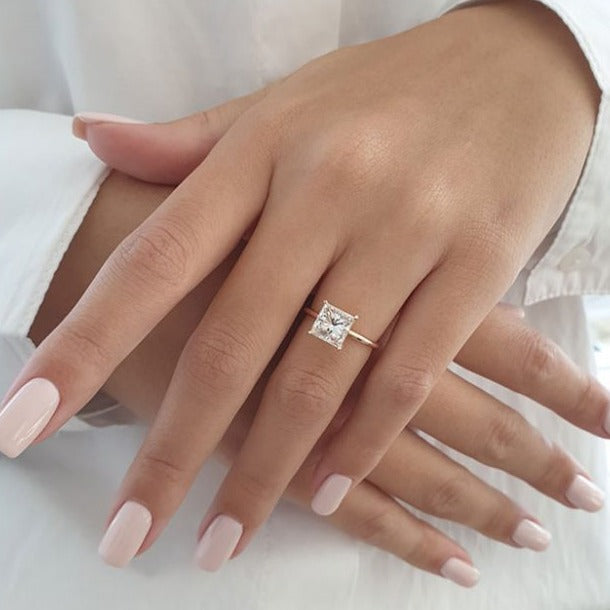 Moissanite Solitaire Ring