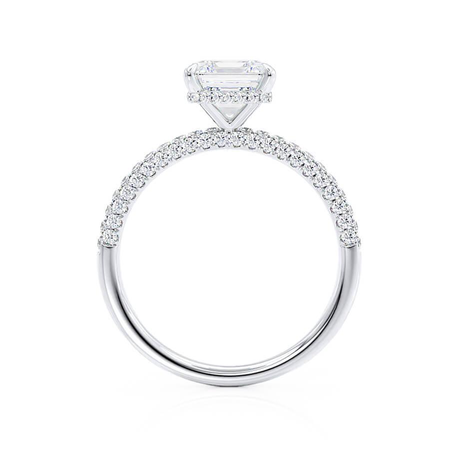 Princess Moissanite Engagement Ring