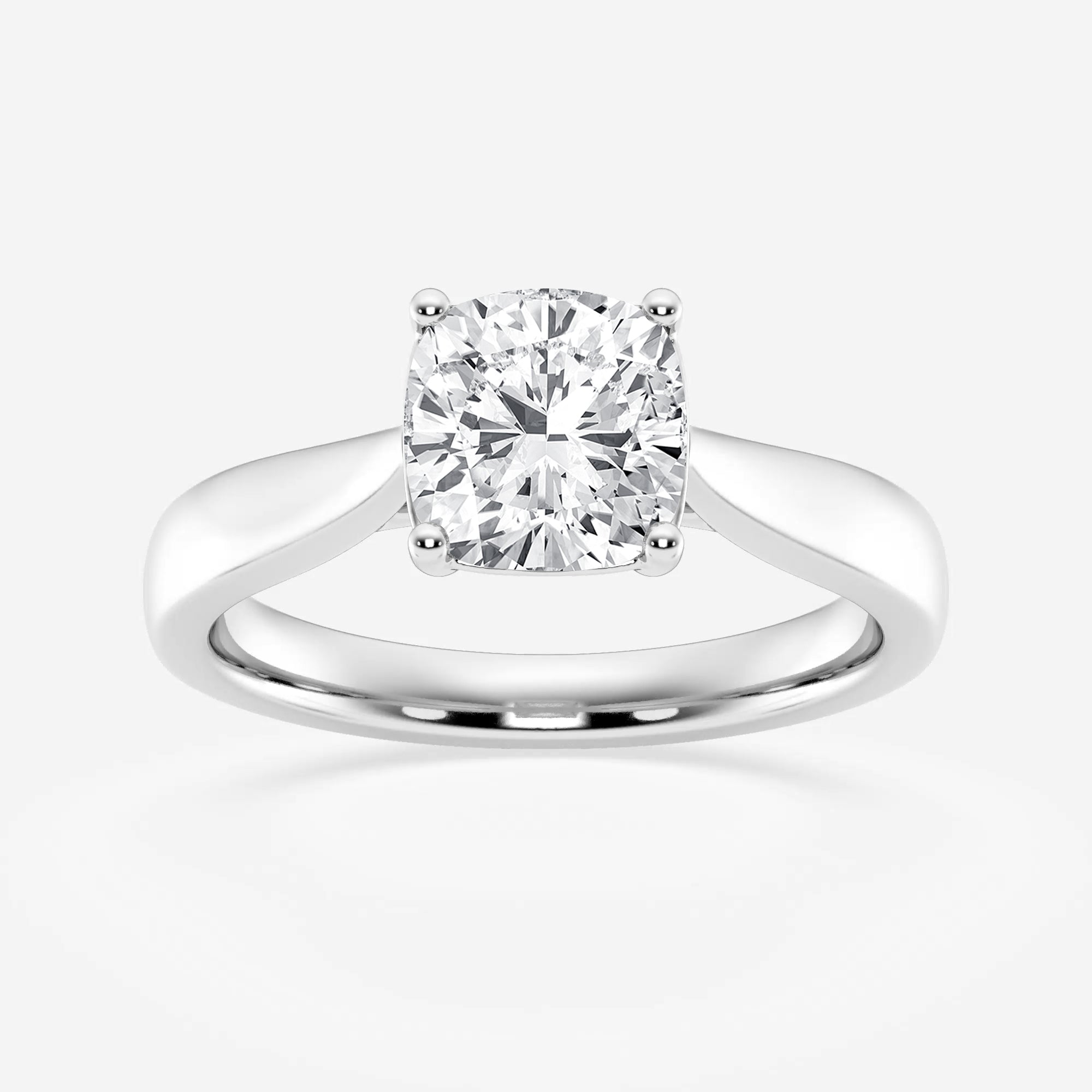 Cushion Cut Diamond Solitaire Moissanite Engagement Ring For Her