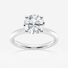 Round Cut Diamond Solitaire Moissanite Engagement Ring For Her