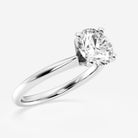 Round Cut Diamond Solitaire Moissanite Engagement Ring For Her