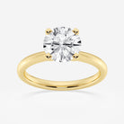 Round Cut Diamond Solitaire Moissanite Engagement Ring For Her