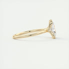 Half Bezel Moissanite Ring