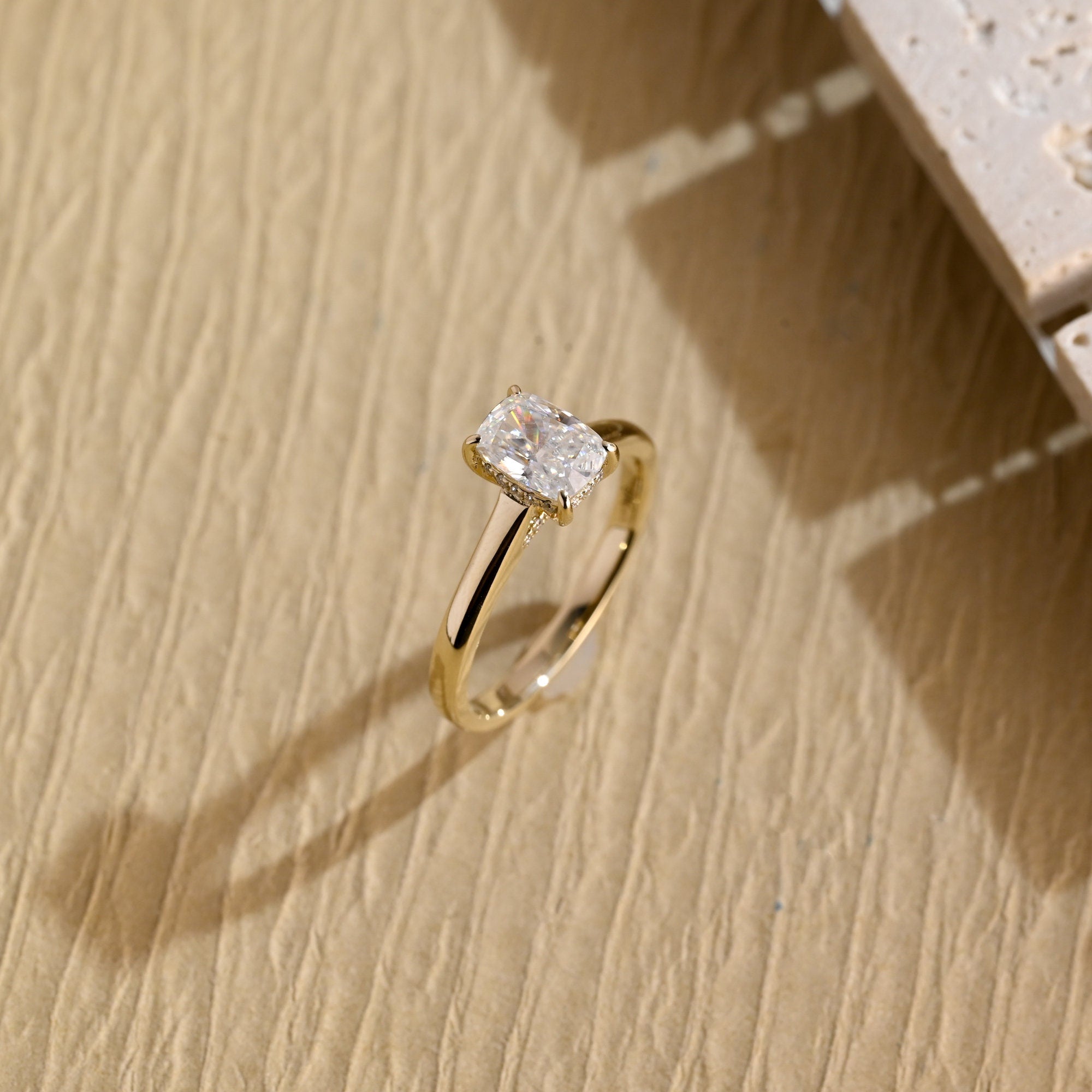 Radiant Shape Engagement Ring