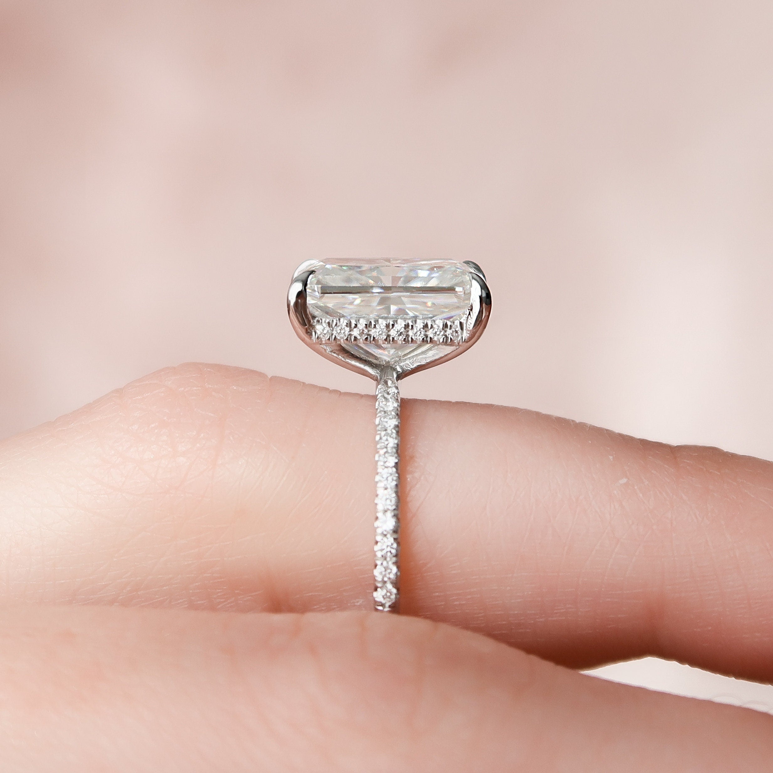 Affordable Radiant Moissanite Ring