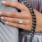 Radiant Cut Moissanite Ring