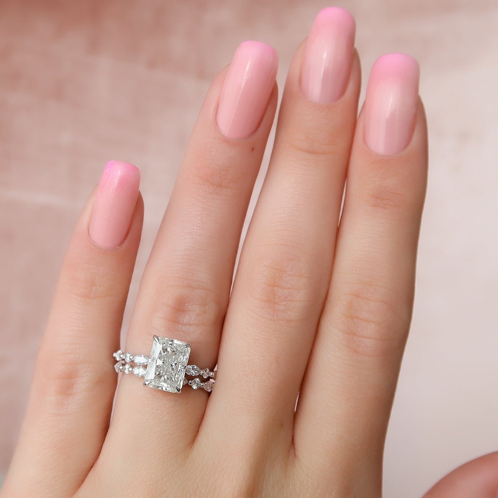 Affordable Radiant Moissanite Ring