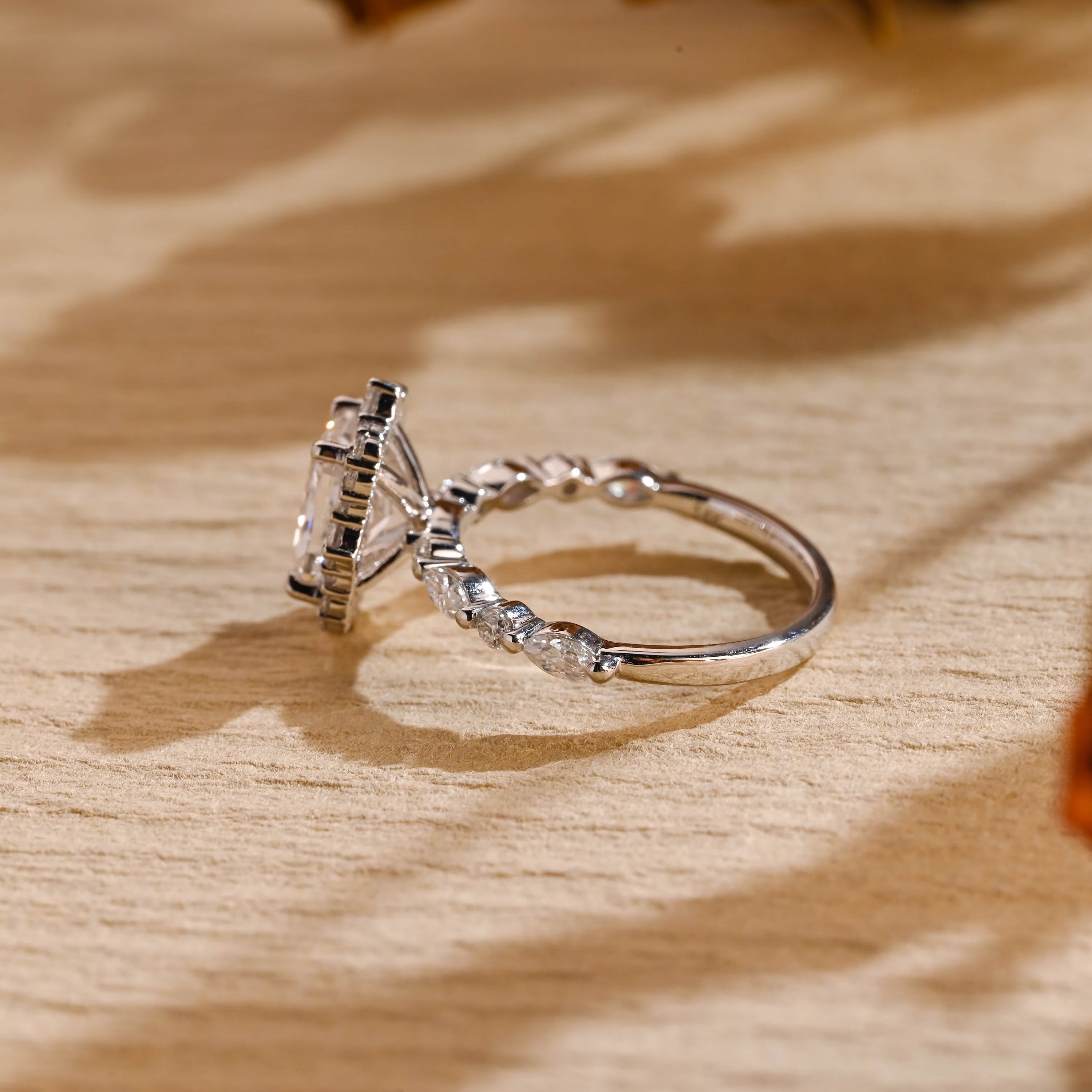 1 carat moissanite engagement ring