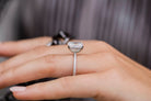 Radiant Moissanite Engagement Ring