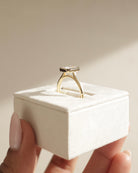 Solitaire Moissanite Engagement Ring