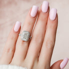 Halo Moissanite Ring