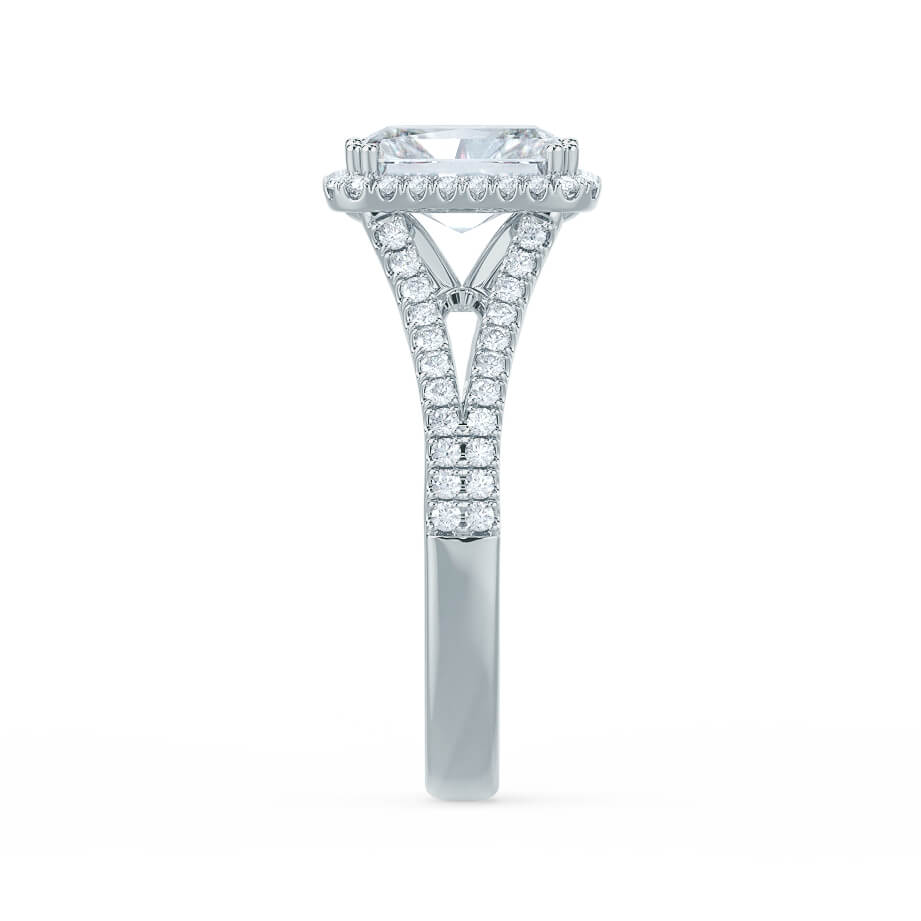 Split Shank Moissanite Ring