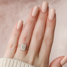 Hidden Halo Moissanite Ring