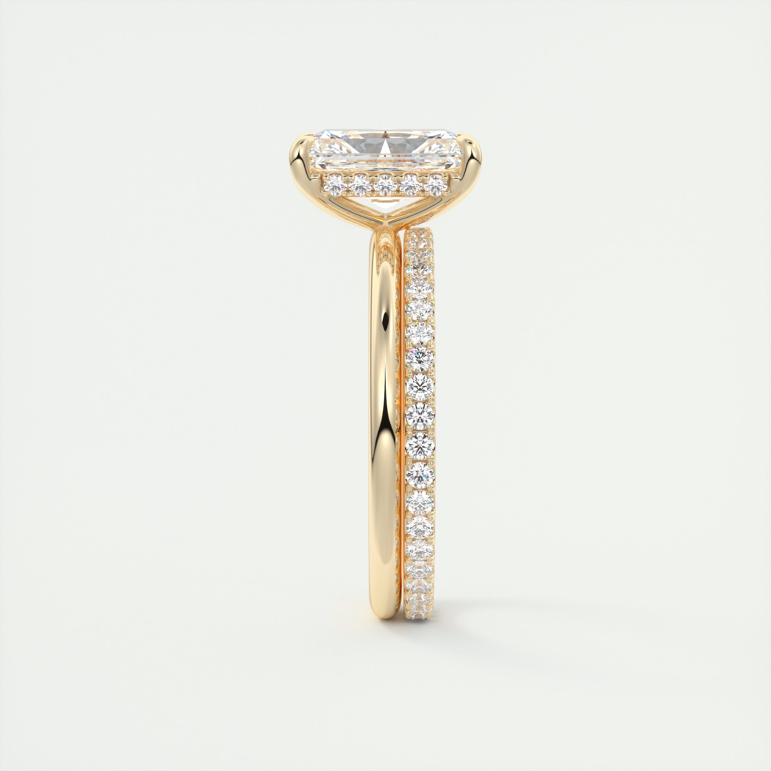 Radiant Moissanite Ring