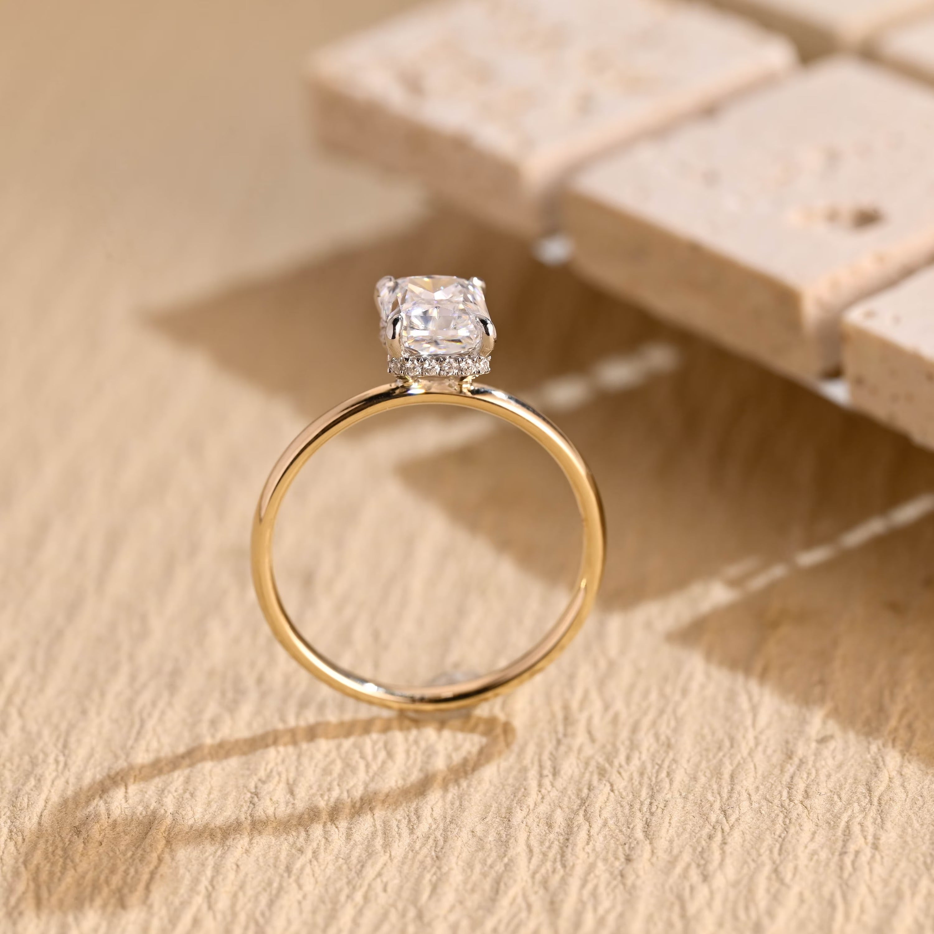 Diamond Accent Moissanite Ring
