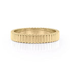 Ribbed Style Wedding Stacking Band